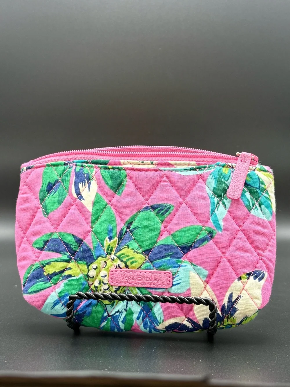 Vera Bradley quilted cosmetic